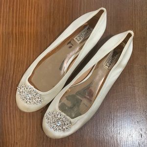 Badgley Mischika wedding ballet flats size 9
